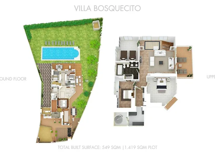 Villa Vacation I Bosquecito, Giant Private Heated Pool, Walk To The Beach, 6 Bdr, Spacious Villa, Bbq, Ample Garden, Alarm System